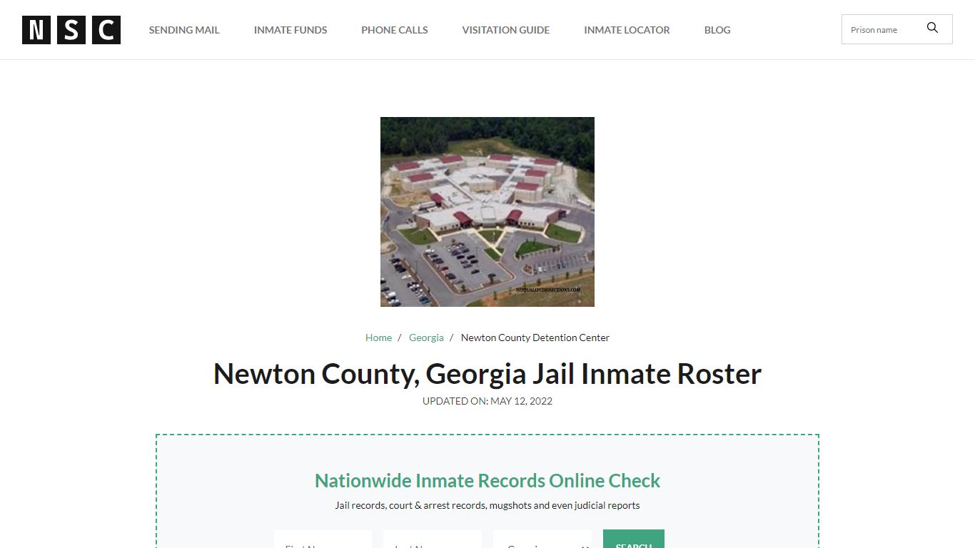 Newton County, Georgia Jail Inmate List